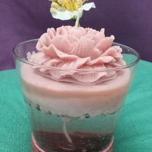 Coffee Pink Flower Scented candle