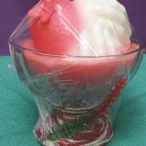 Scarlet Red Heart Holding Hand Scented Candle