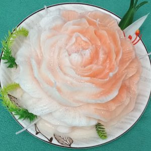 Neon Orange Flower Plate Scented Candle