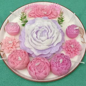 Plates of Flowers Scented Candle