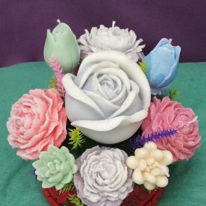 Grey of Rose Bouquet Scented Candle